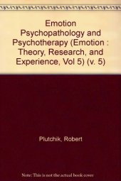 book Emotion, Psychopathology, and Psychotherapy