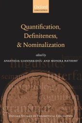 book Quantification, definiteness, and nominalization