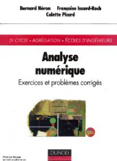 book Analyse numérique: exercises et problèmes corrigés