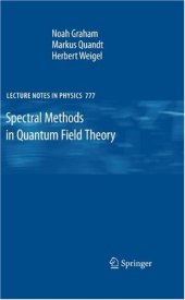 book Spectral methods in quantum field theory