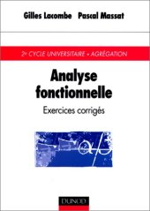 book Analyse fonctionnelle: exercices corrigés