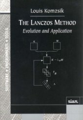 book The Lanczos method: evolution and application