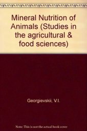 book Mineral Nutrition of Animals. Studies in the Agricultural and Food Sciences