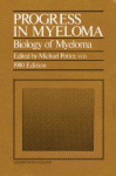 book Progress in Myeloma. Biology of Myeloma 1980 Edition