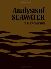 book Analysis of Seawater