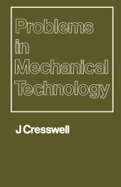 book Problems in Mechanical Technology