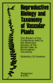 book Reproductive Biology and Taxonomy of Vascular Plants. The Report of the Conference Held by the Botanical Society of the British Isles at Birmingham University in 1965