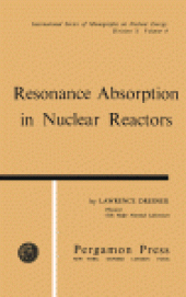 book Resonance Absorption in Nuclear Reactors