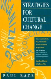 book Strategies for Cultural Change