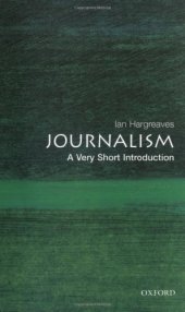 book Journalism: A Very Short Introduction