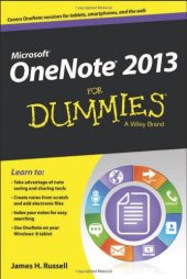 book OneNote 2013 For Dummies