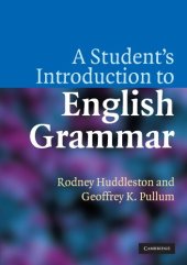 book A Student's Introduction to English Grammar