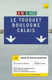 book Teach Yourself Quick Fix French Grammar