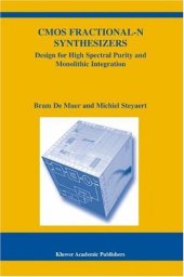 book CMOS Fractional-N Synthesizers: Design for High Spectral Purity and Monolithic Integration