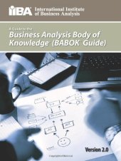 book A Guide to the Business Analysis Body of Knowledge