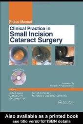 book Clinical Practice in Small Incision Cataract Surgery