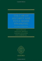 book The Law of Security and Title-Based Financing