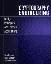 book Cryptography Engineering: Design Principles and  Practical Applications