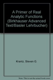 book A Primer of Real Analytic Functions