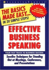 book EFFECTIVE BUSINESS SPEAKING