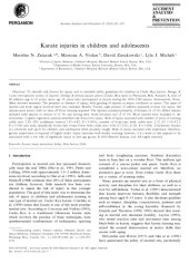 book [Article] Karate injuries in children and adolescents