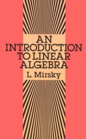 book An introduction to linear algebra