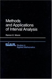 book Methods and applications of interval analysis