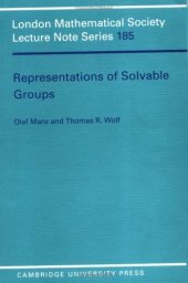 book Representations of solvable groups