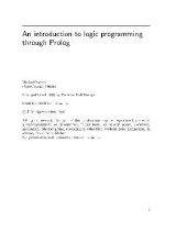 book An introduction to logic programming through Prolog