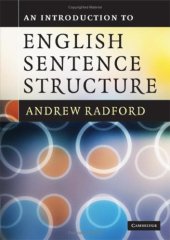 book An introduction to English sentence structure