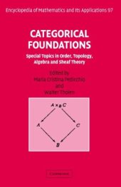 book Categorical foundations: special topics in order, topology, algebra, and Sheaf theory