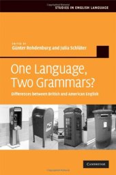 book One language, two grammars?: differences between British and American English