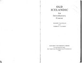 book Old Icelandic: An Introductory Course