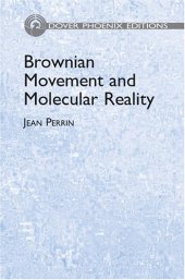 book Brownian movement and molecular reality