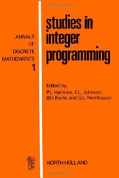 book Studies in Integer Programming