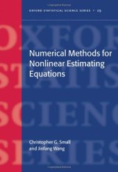 book Numerical methods for nonlinear estimating equations