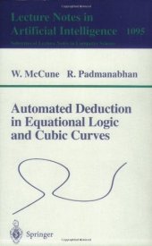 book Automated Deduction in Equational Logic and Cubic Curves