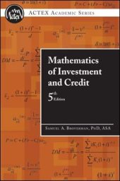 book Mathematics of Investment and Credit, 5th Edition