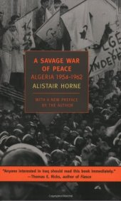 book A Savage War of Peace: Algeria 1954-1962