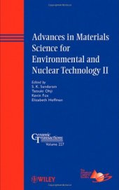 book Advances in Materials Science for Environmental and Nuclear Technology II: Ceramic Transactions