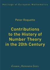 book Contributions to the History of Number Theory in the 20th Century