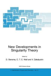 book New developments in singularity theory