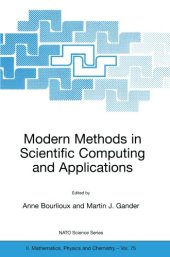 book Modern Methods in Scientific Computing and Applications
