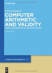 book Computer arithmetic and validity: Theory, implementation, and applications