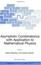 book Asymptotic combinatorics with application to mathematical physics