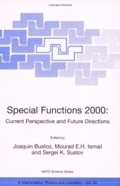 book Special functions 2000: Current perspective and future directions