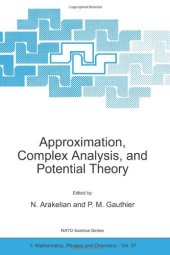 book Approximation, Complex Analysis, and Potential Theory