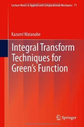 book Integral transform techniques for Green's function