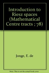 book Introduction to Riesz spaces