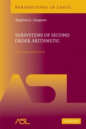 book Subsystems of Second Order Arithmetic